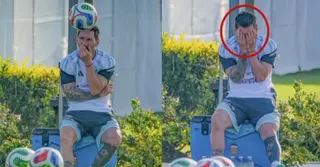 দেশের মাটিতে শেষ অনুশীলন; আলোচনায় মেসির আবেগতাড়িত ছবি